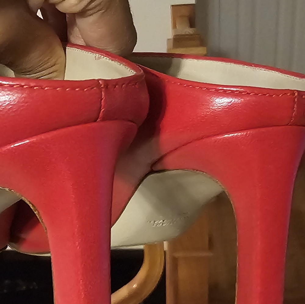 Stuart Weitzman Mira Red Leather Mules US11 M Retail $498-bing - Picture 13 of 15